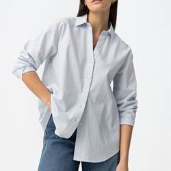 Camisa azul relaxed, Oxford - Imagen 2