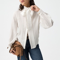 Camisa blanca con lazo, Amazing - Imagen 1