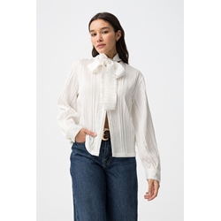 Camisa blanca con lazo, Amazing - Imagen 2