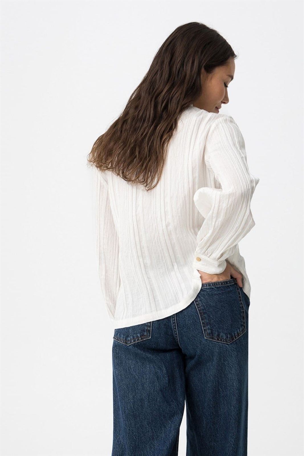 Camisa blanca con lazo, Amazing - Imagen 4