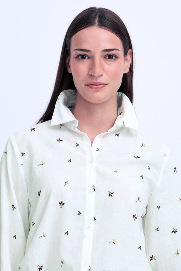 Camisa bordada de algodón, Byjadis - Imagen 3