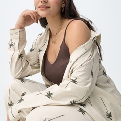 Camisa bordado palmeras, Palmeiras - Imagen 1