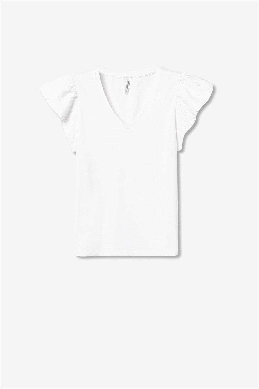 Camisa con volante blanca, Kira - Imagen 3