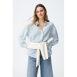 Camisa de lino y rayas, Ella - Imagen 1