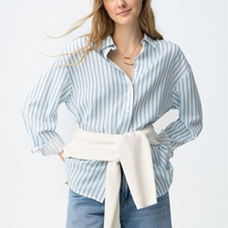 Camisa de lino y rayas, Ella - Imagen 1