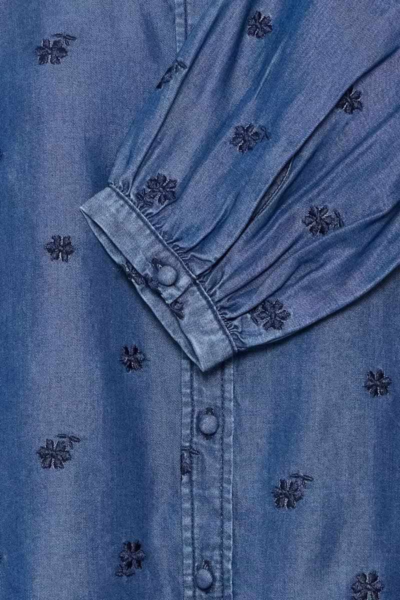 Camisa denim bordada, Bykosmo - Imagen 7