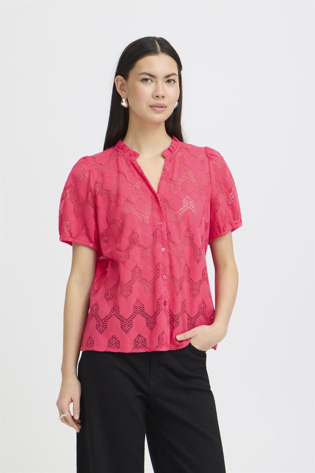 Camisa encaje rosa, Junela - Imagen 2