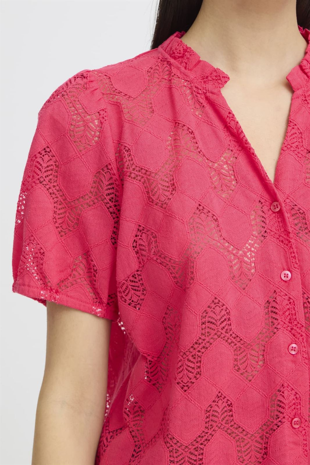 Camisa encaje rosa, Junela - Imagen 3