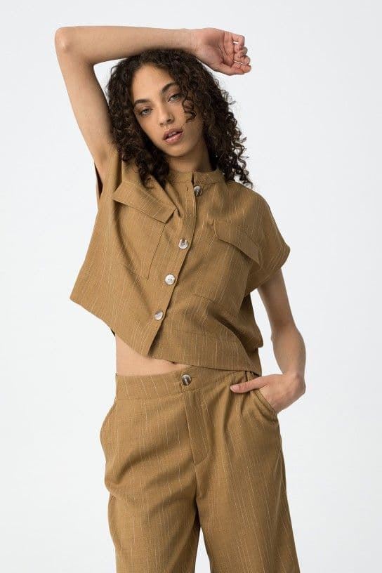 Camisa holgada a rayas, Cookie - Imagen 3