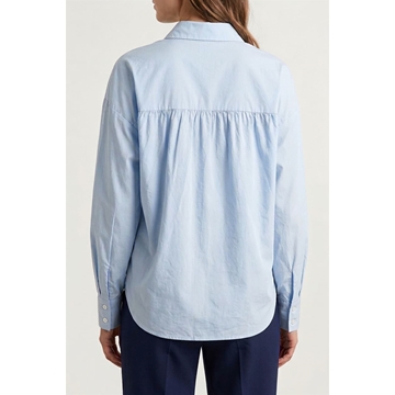 Camisa oversize con botones joya Ichi, Lisari- celeste - Imagen 2