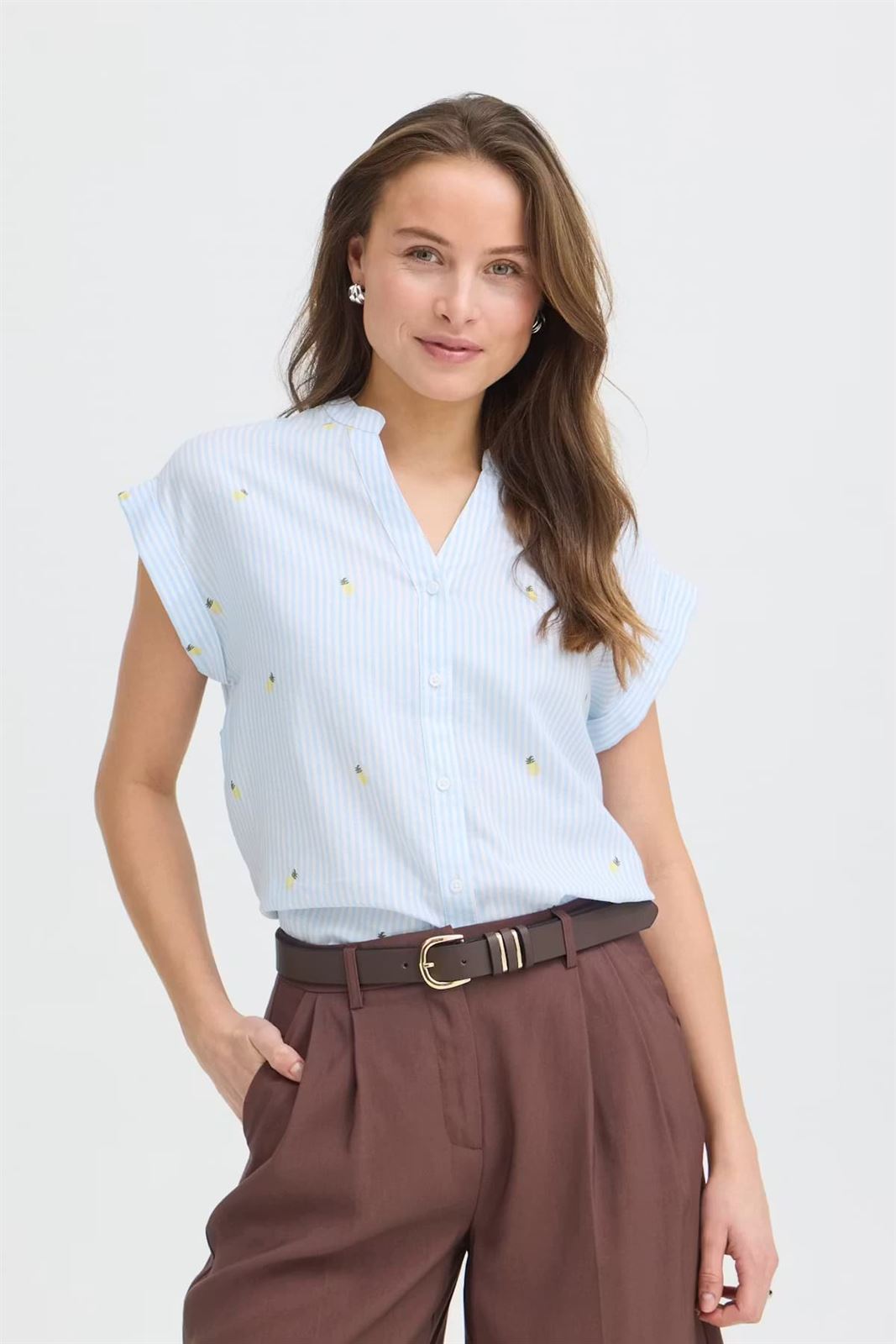 Camisa rayas con piñas, By Isilas - Imagen 1