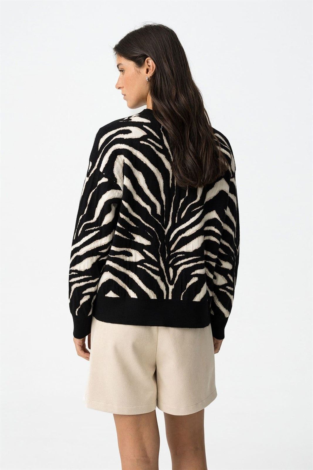 Camisa Relaxed de Jacquard Cebra, Midge - Imagen 3