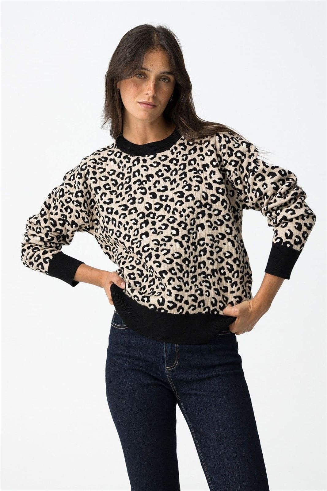 Camisa Relaxed de Jacquard leopardo, Midge - Imagen 2