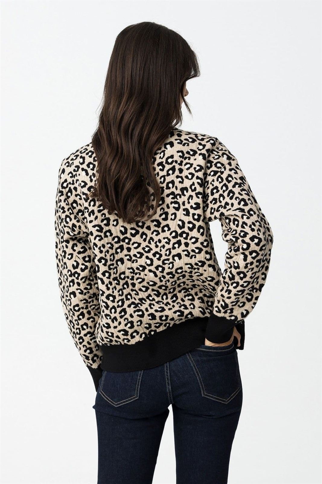 Camisa Relaxed de Jacquard leopardo, Midge - Imagen 3
