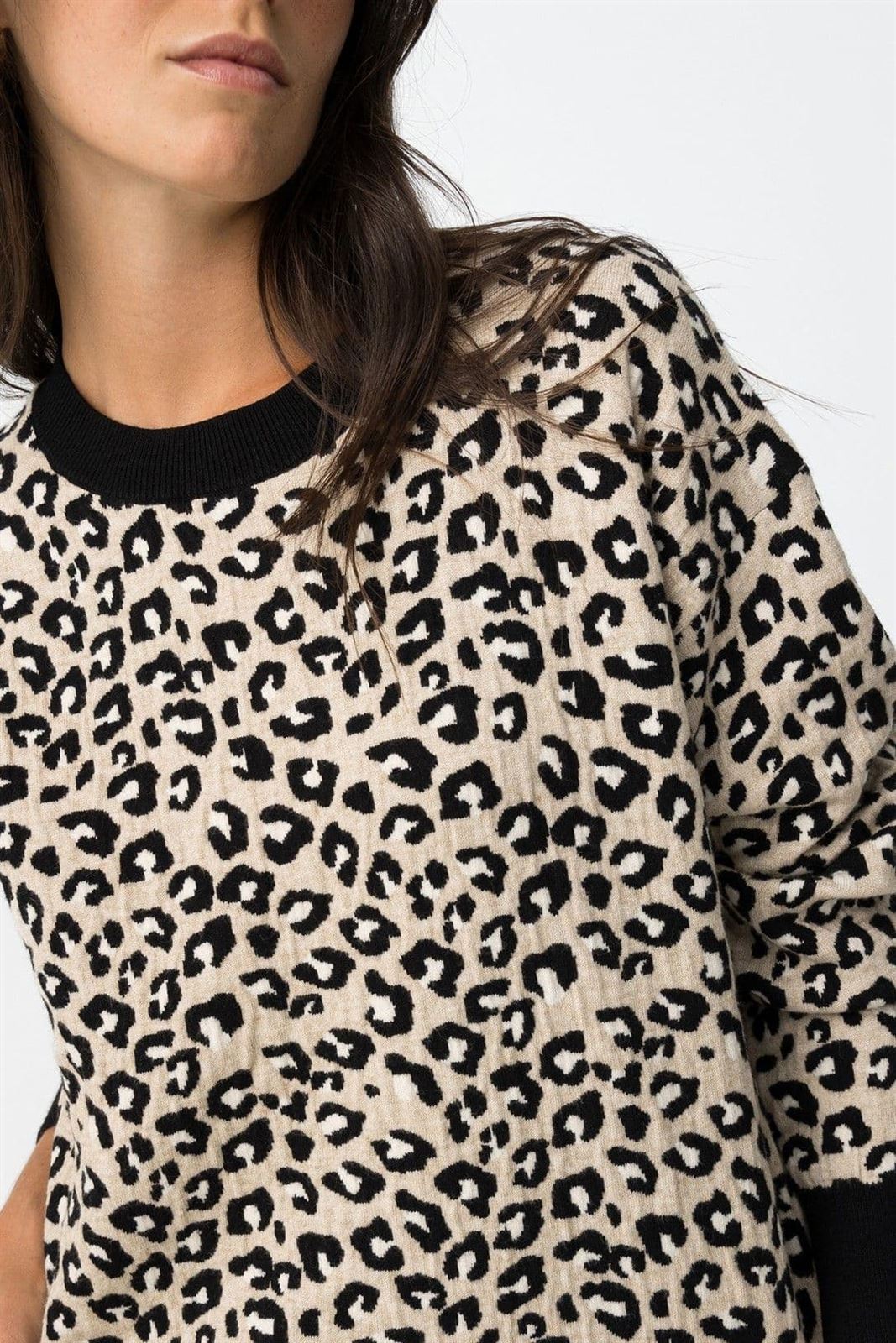 Camisa Relaxed de Jacquard leopardo, Midge - Imagen 4