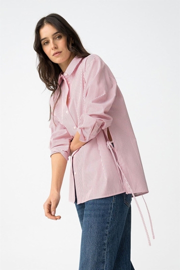 Camisa Relaxed rayas rojas, Lelo - Imagen 1