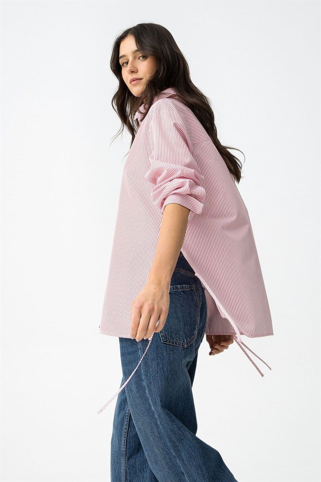 Camisa Relaxed rayas rojas, Lelo - Imagen 4