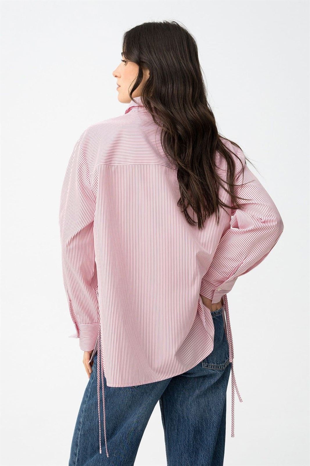 Camisa Relaxed rayas rojas, Lelo - Imagen 5