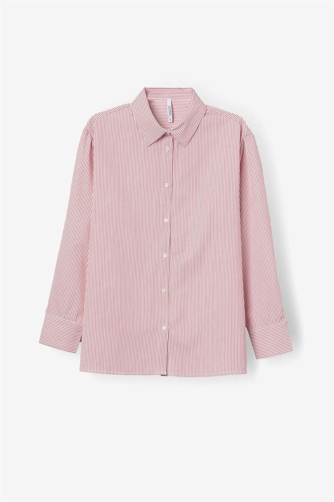 Camisa Relaxed rayas rojas, Lelo - Imagen 6