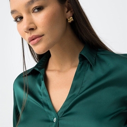 Camisa satinada verde, Capricho - Imagen 2