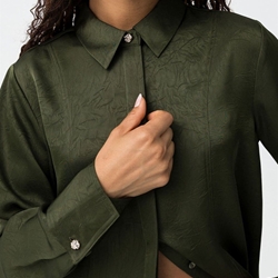 Camisa textura verde, Marilu - Imagen 2