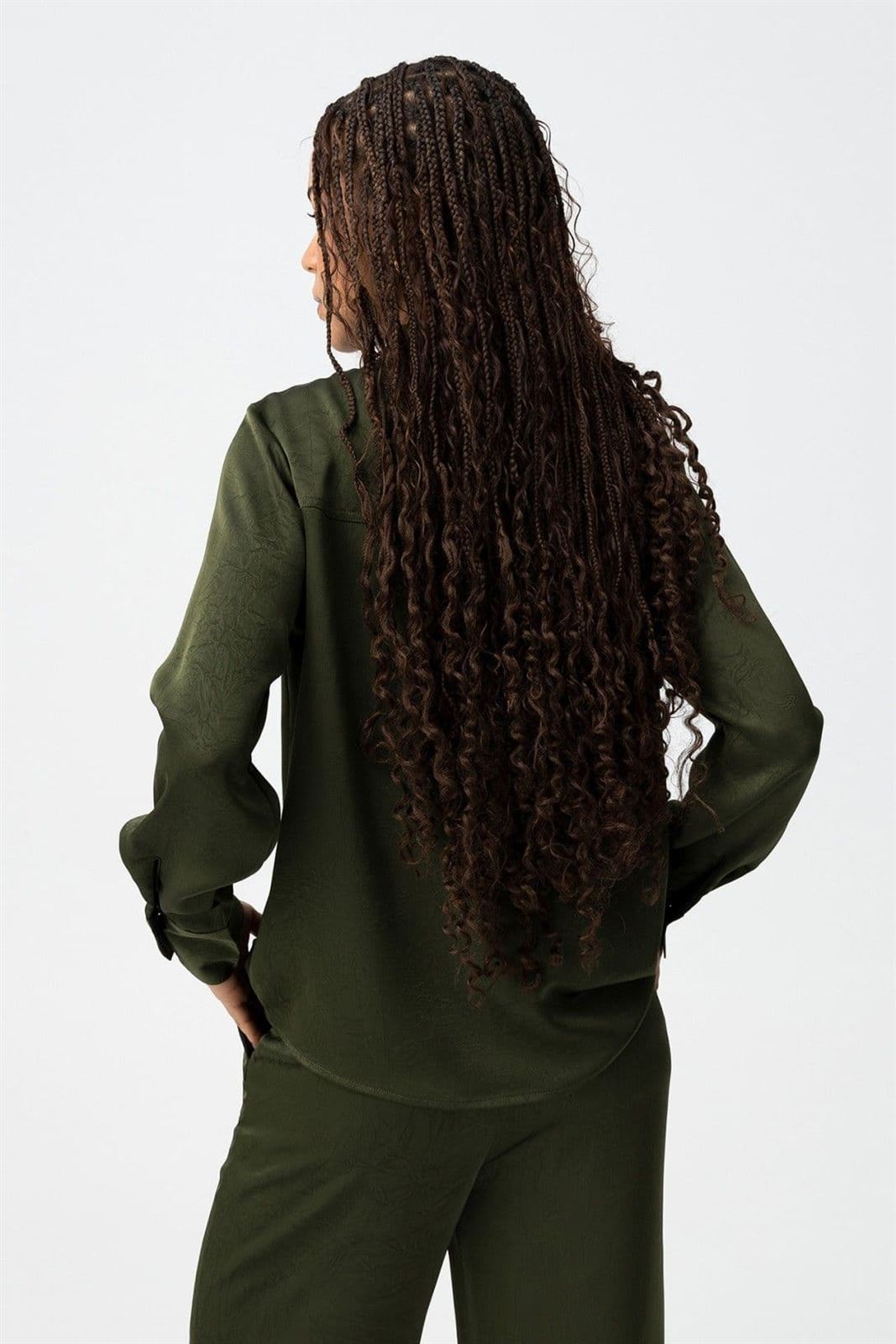 Camisa textura verde, Marilu - Imagen 4