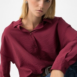Camisa texturizada burdeos, Rita - Imagen 1
