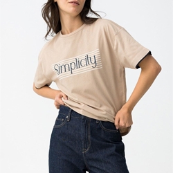 Camiseta beige "simplicity", Milos - Imagen 2
