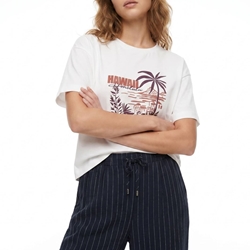 Camiseta blanca hawai, Rosalia - Imagen 1