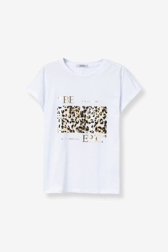 Camiseta blanca leopardo y dorados, Madrid - Imagen 5