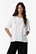 Camiseta blanca letras frontal con relieve y apliques, Strass - Imagen 1