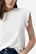 Camiseta blanca Mangas con Efecto Arrugado, Kira - Imagen 2