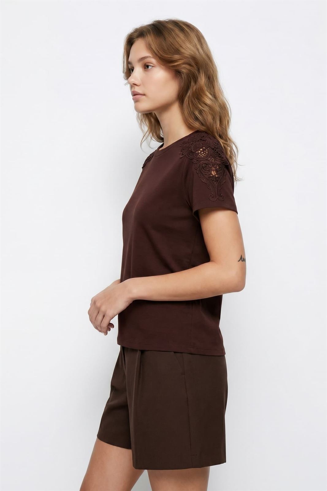 Camiseta burdeos manga corta, Cherry - Imagen 1
