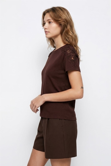 Camiseta burdeos manga corta, Cherry - Imagen 1