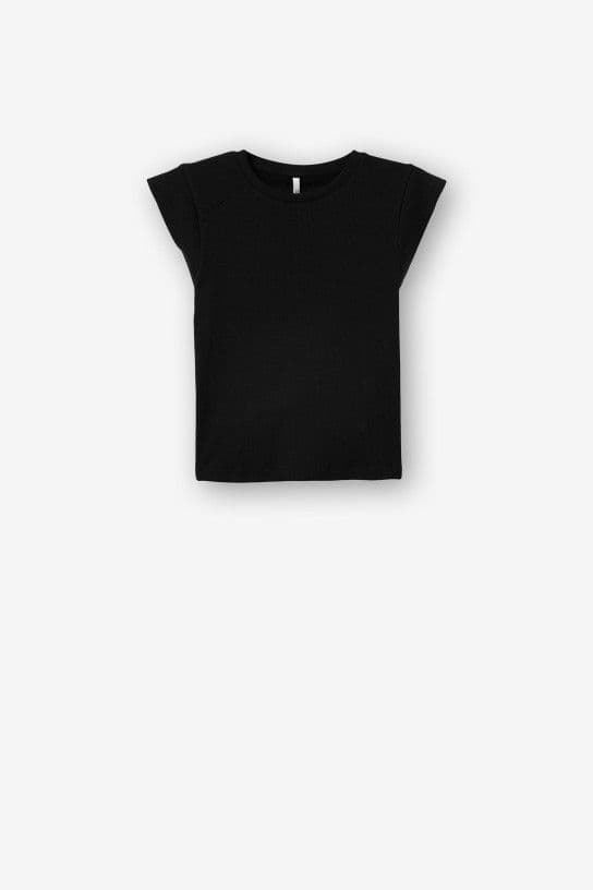 Camiseta canalé negra, Maresia - Imagen 4
