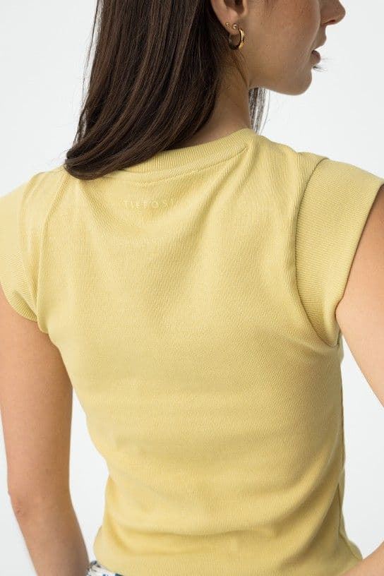 Camiseta canalé verde pistacho, Maresia - Imagen 6