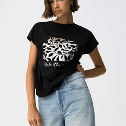 Camiseta con Estampado Metalizado, Madrid - Imagen 2