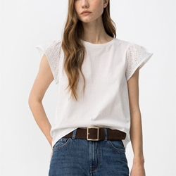 Camiseta cuello redondo blanca, Graciosa - Imagen 2