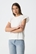 Camiseta de algodón blanca con detalles de volantes, Graciosa - Imagen 2