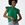 Camiseta de algodón verde con detalles de volantes, Graciosa - Imagen 1