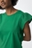 Camiseta de algodón verde con detalles de volantes, Graciosa - Imagen 2