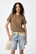 Camiseta de punto brillante con espalda abierta, Vega - Imagen 1