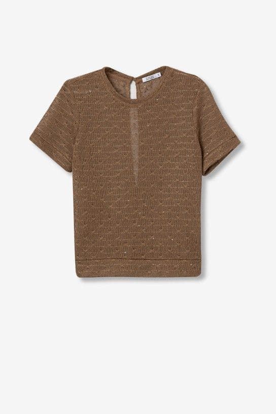 Camiseta de punto brillante con espalda abierta, Vega - Imagen 8