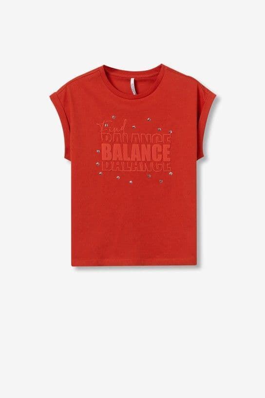 Camiseta estampada roja , Lisa - Imagen 4