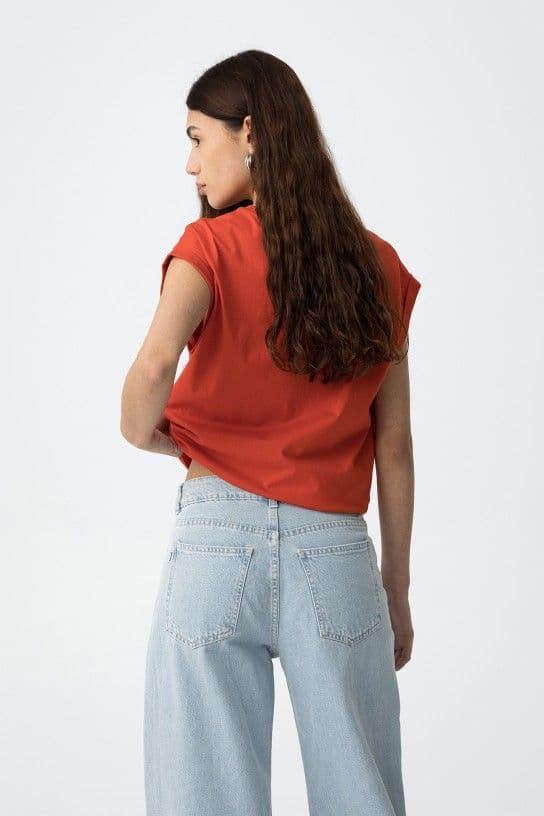 Camiseta estampada roja , Lisa - Imagen 5