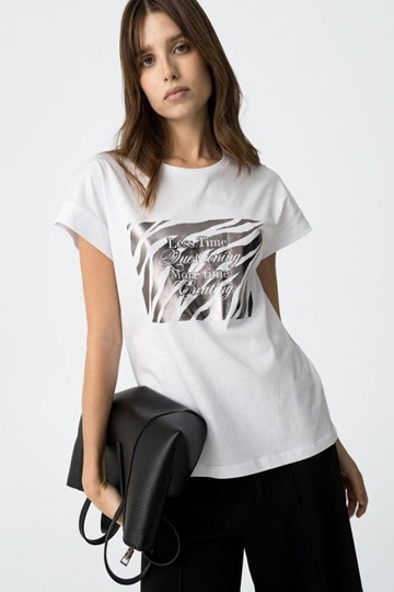 Camiseta Estampado Frontal Metálico, Kika - Imagen 1