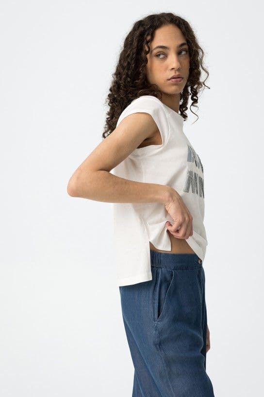 Camiseta letras y lentejuelas, Alphie - Imagen 3