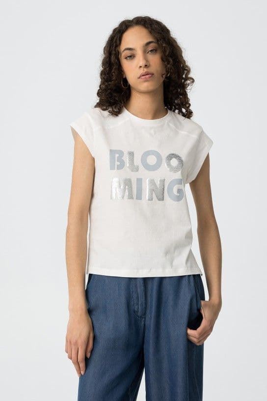 Camiseta letras y lentejuelas, Alphie - Imagen 5
