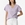 Camiseta lila de pico con Texto y perlas, Phoebe - Imagen 1