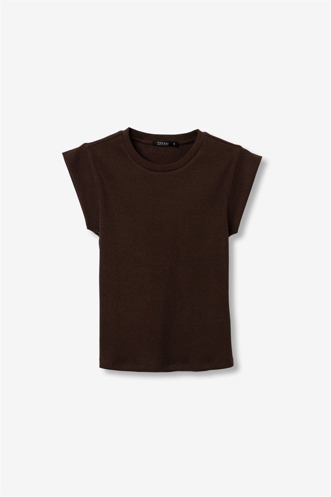 Camiseta marrón canalé, Bim - Imagen 5